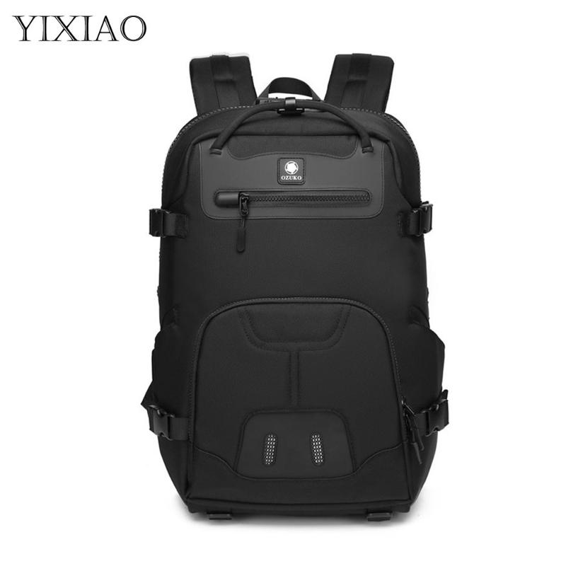 

Backpack YIXIAO Fashion Multifunction Men's Anti-theft 15.6 Laptop Large Capacity USB Business School Bags Male Travel