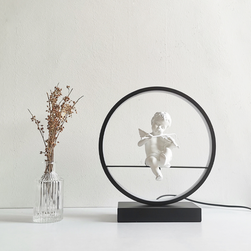 

Angel Table lamps dream bedroom bedside decor desk lamp romantic warm LED lighting fixture