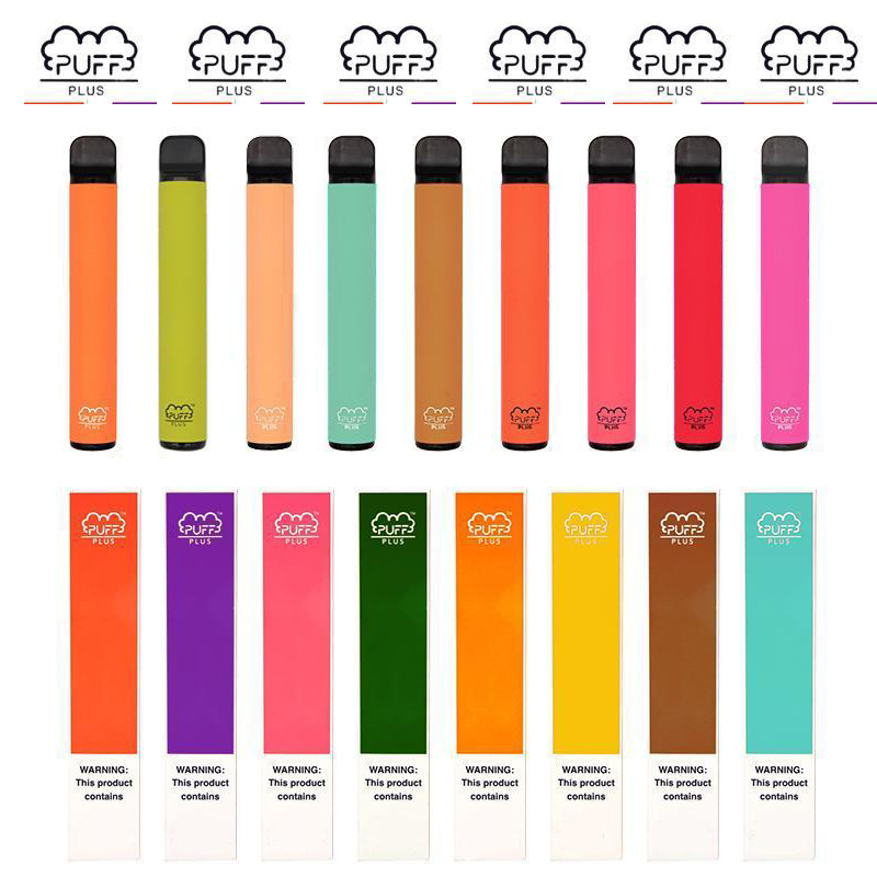 

Puff Bar Plus Cigarette 800+ Puffs Disposable Vape Pod Device Puff Plus Cartridge 550mAh Battery 3.2mL Pre-Filled Disposable Vapes Pods Puff bars