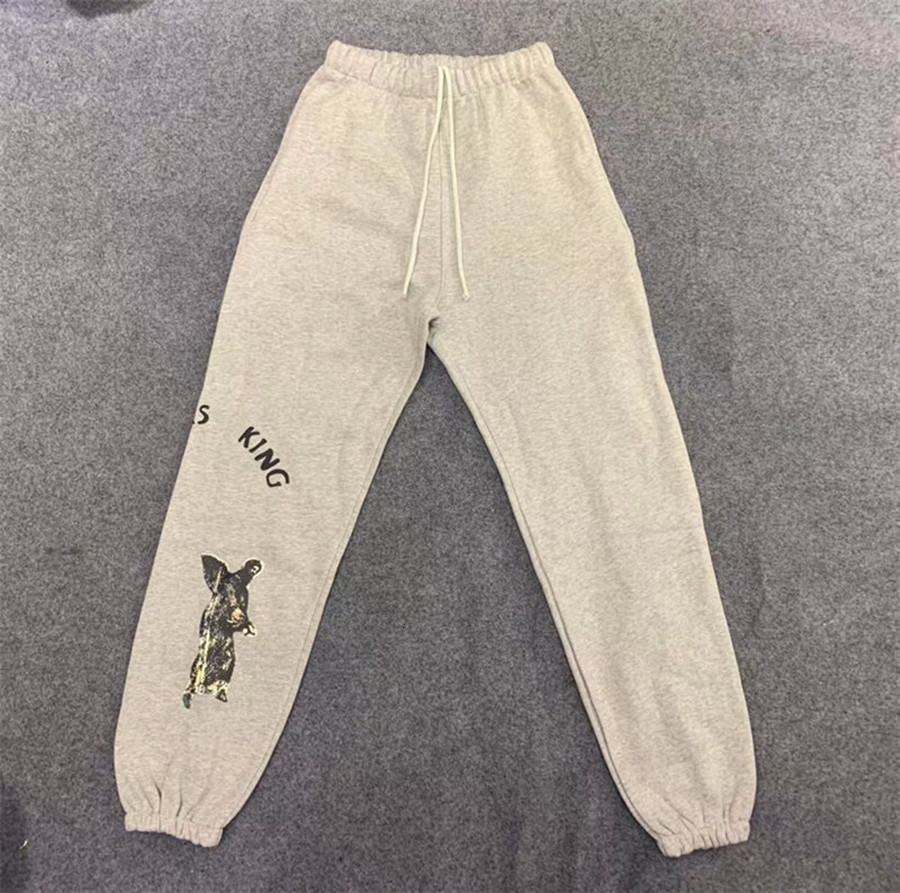

2021 New Ss Homens Mulheres Melhor Qualidade Calas Kanye West Corredores Jesus Rei Sweatpants 8mrz