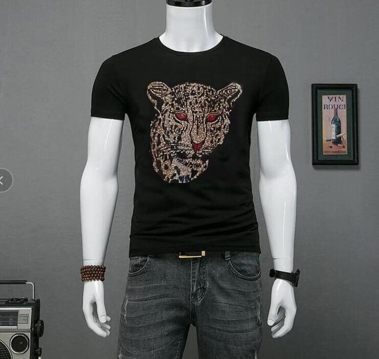 

2021 Summer New Hot Drill Tshirt Shirt Men Fashion Hip Hop T-shirt Black and White Color 100% Cotton 2onu, As picture shown