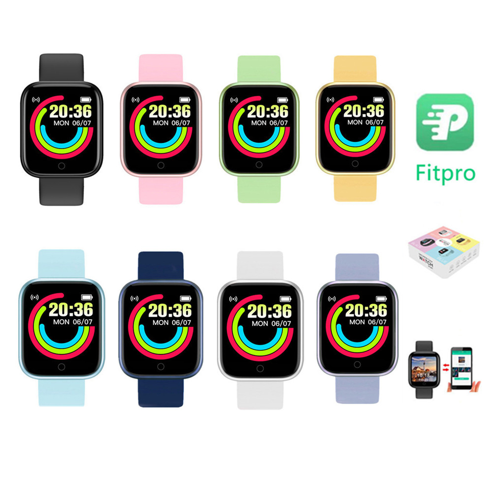 

Y68 D20 Pro SmartWatch Fitness Bracelet Blood Pressure Heart Rate Monitor Pedometer Cardio Bracelet Men Women Smart Watch for IOS Android