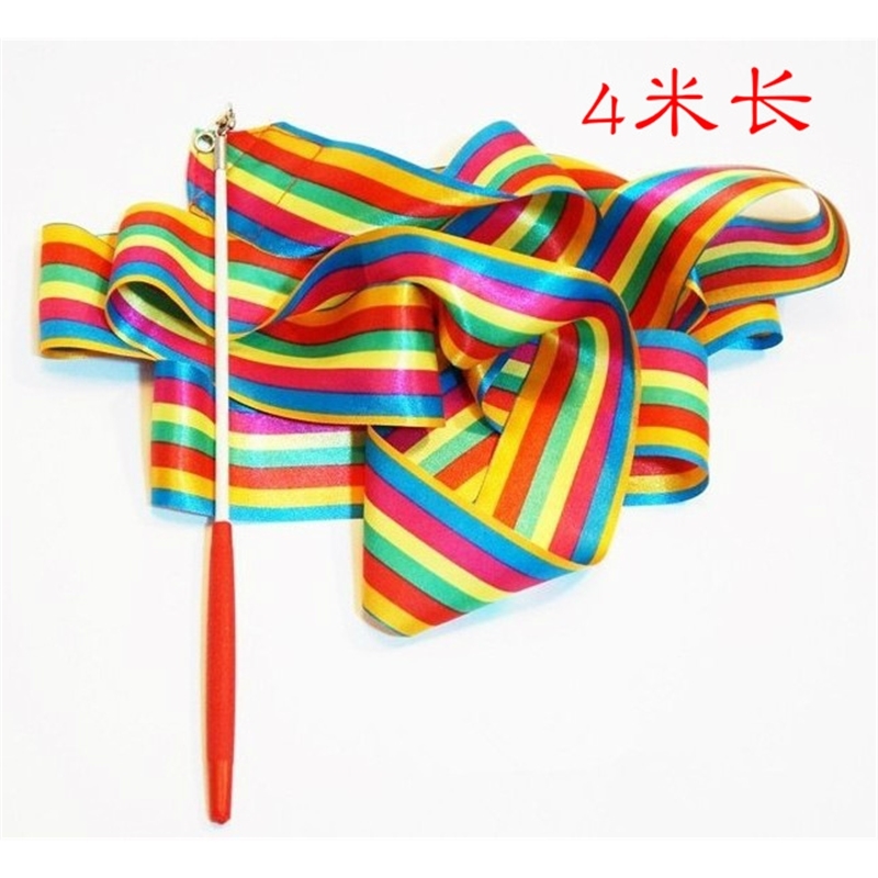

4m gymnastics color adult art dance performance props Dance Ribbon children's toy ribbon