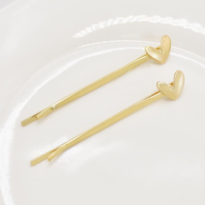 

Hair Clips & Barrettes Fashion Korean Version Of Wild Simple Ins Love Word Clip Hairpin Accessories Gold Metal Jewelry