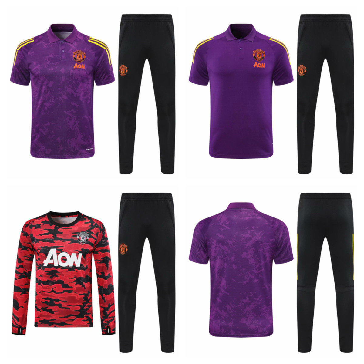 

2021 2021 Manchester Soccer Tracksuit 2020 2021 LVP Training Suit 20 21 UTD Man Football Winter Sweat Pants Sets, Black