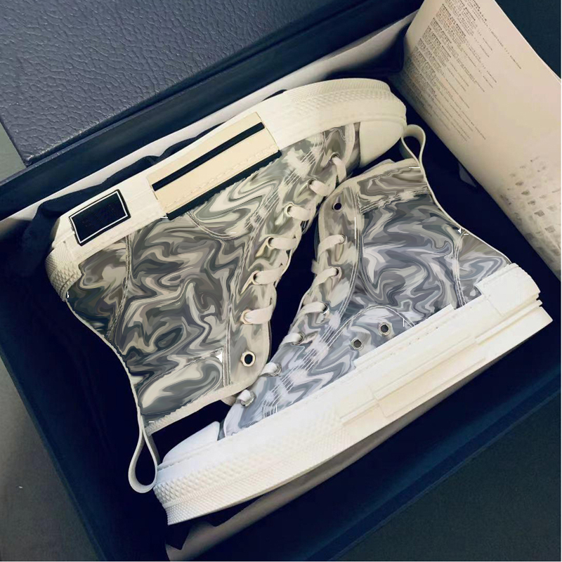 

Great Quality Men Women B 23 22 Oblique Designer High Top Casual Shoes Mens Womens Fashion Outdoor Platform Technology Canvas Flat Trainers Sneakers With Box