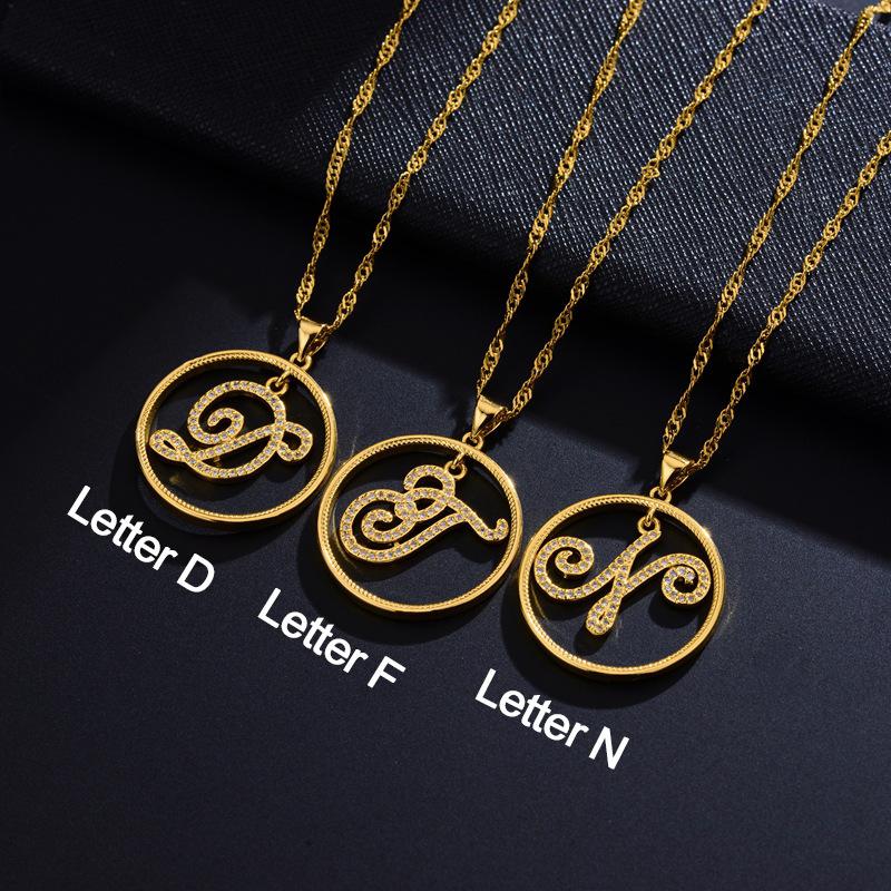 

Pendant Necklaces Fashion Constellations Necklace Women Pave Zirconia Hollow Stainless Steel Chain For Jewelry Gift
