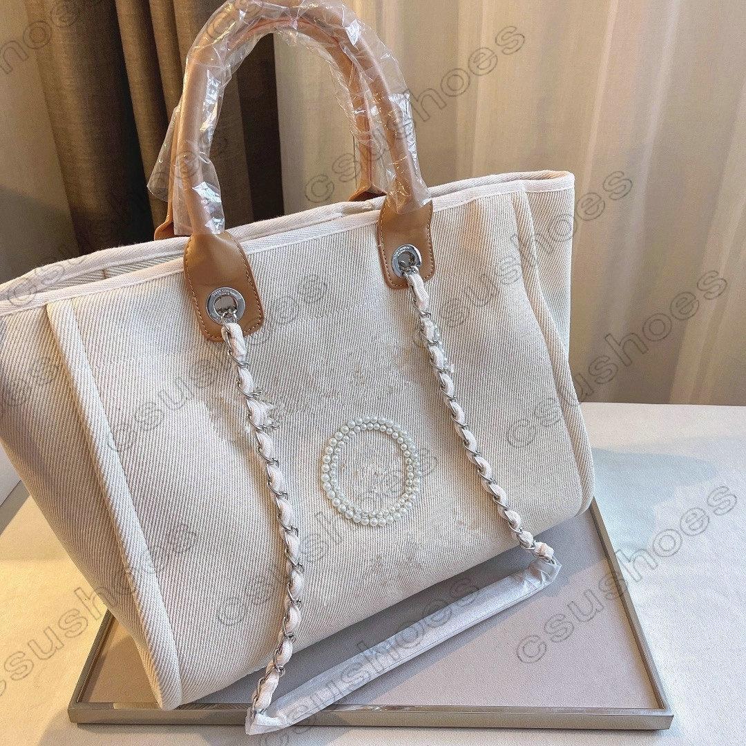 

Louisbags_18 Classic Deauville Denim Bags Chain Tote Sandbeach Wool Felt Designer Canvas Shop Bag Leather Chains Handbag Brand Luxurys W kne