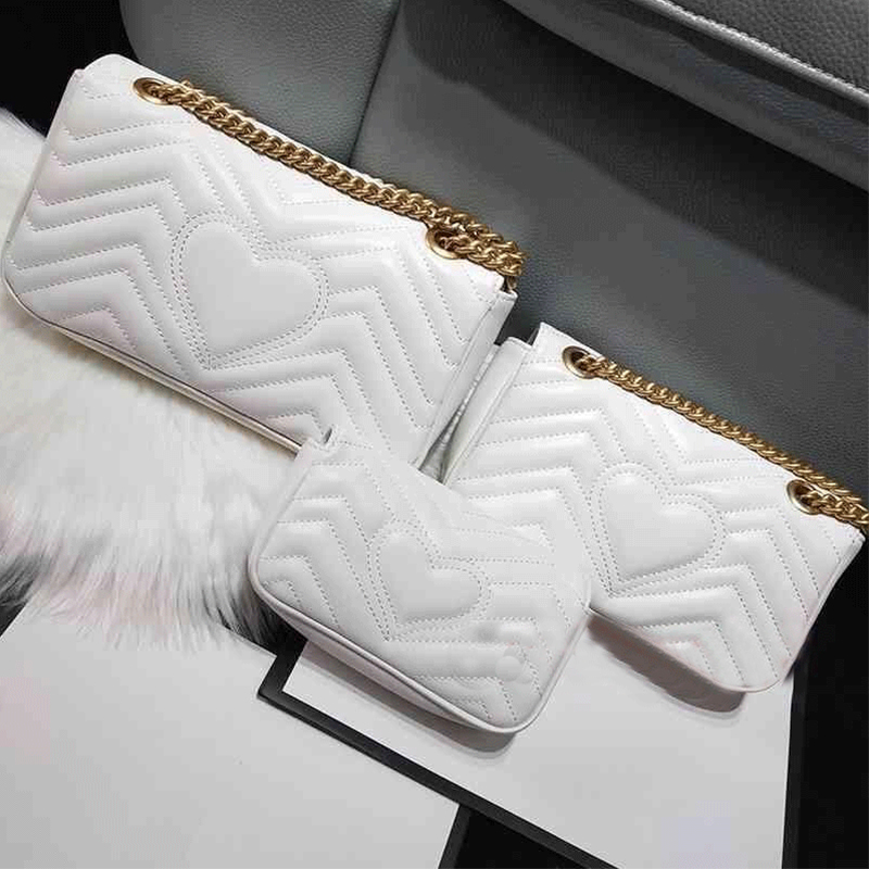 

Luxury Women Shoulder Bags Fashion Designer Black handbags Genuine For Lady Leather handbags letter Chain Cross body With Box, Customize