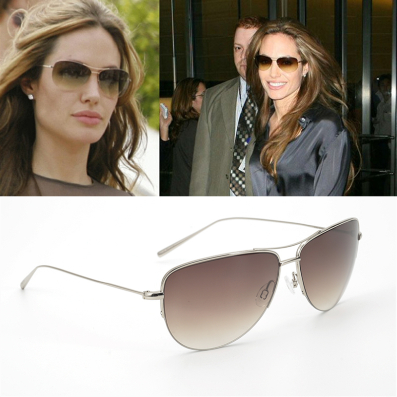 2021 New Pure Tianium Hollywood Celebrity Oliver Strummer Sunglasses Men&women Brand Designer Super Light 12g Pilot Sun Glass Ov1004s 8JB2