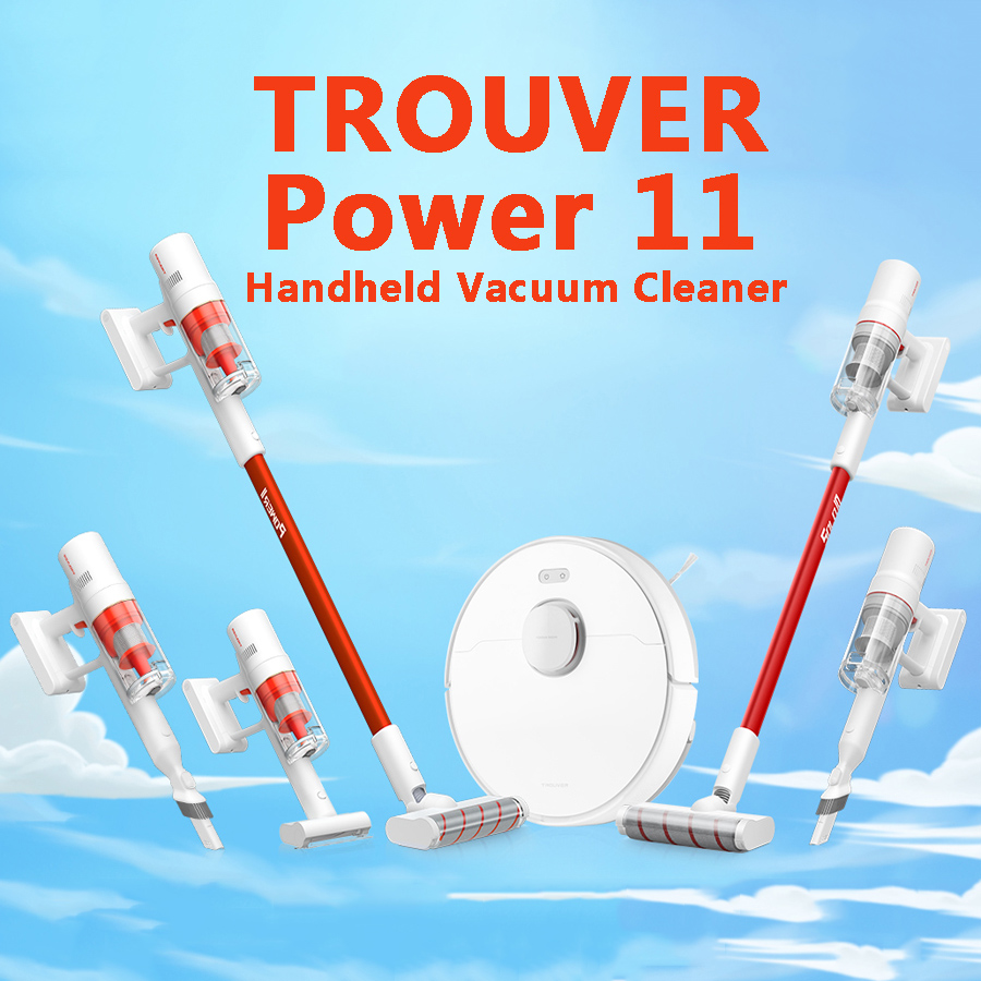 

[EU In Stock] TROUVER Power 11 Solo10 Handheld Vacuum Cleaner For Home Car Wireless Sweeping 120AW 20000Pa Strong cyclone Suction Multi Brush Catcher