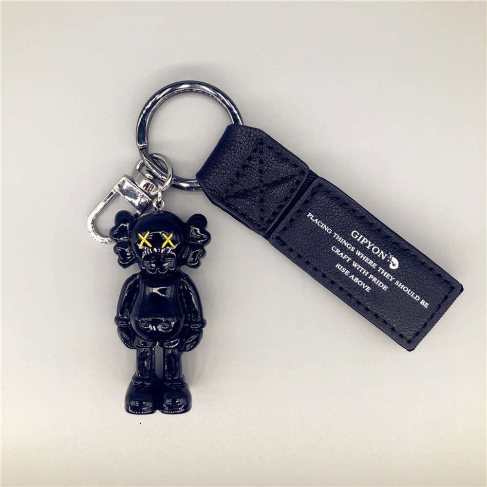 

Kaws pendant car key chain ornament ins fashion brand couple dance Di cute Sesame Street doll gift, Silver