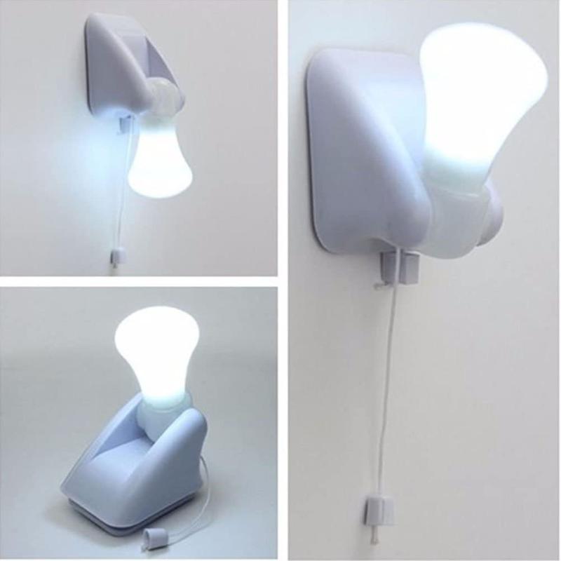 

Night Lights Portable Wire LED Bulb Cabinet Lamp Light Battery Operated Self Adhesive Wall Decor Mount Kids Nightlight