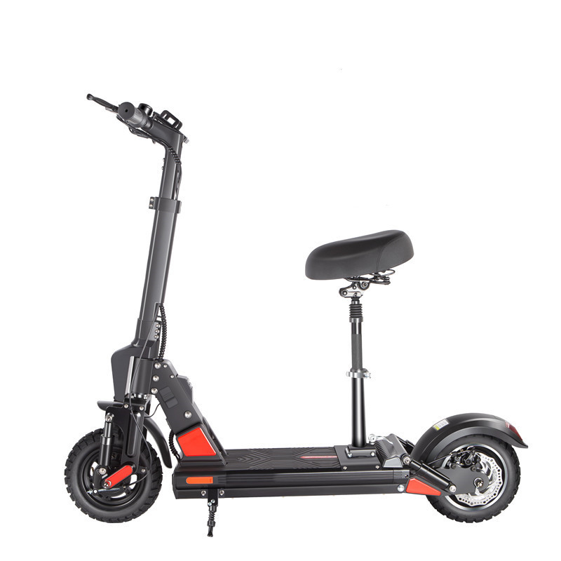 

BOGIST C1 PRO Electric Scooter With Seat Two Wheels Electric-Scooters 10 Inch 500W 48V 45KM/H Foldable Electrics Kick Scooters EU, Black