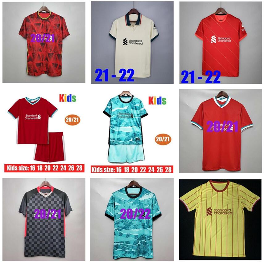 

21 22 LVP M.SALAH FIRMINO soccer jerseys Gerrard special edition Smicer Alonso Hamann BARNES KUYT Cisse 2021 2022 Football Shirt men+kids, Yellow