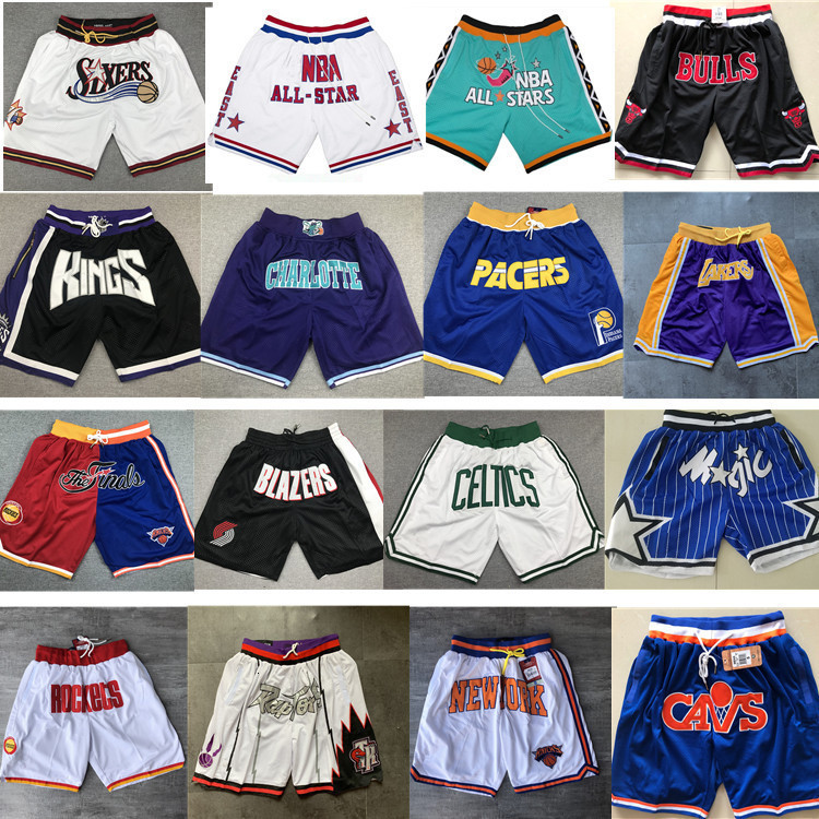 

basketball pants magic Celtic king sun grizzly bear pocket Embroidered Shorts basketball pants, Pocket rocket stripe blue