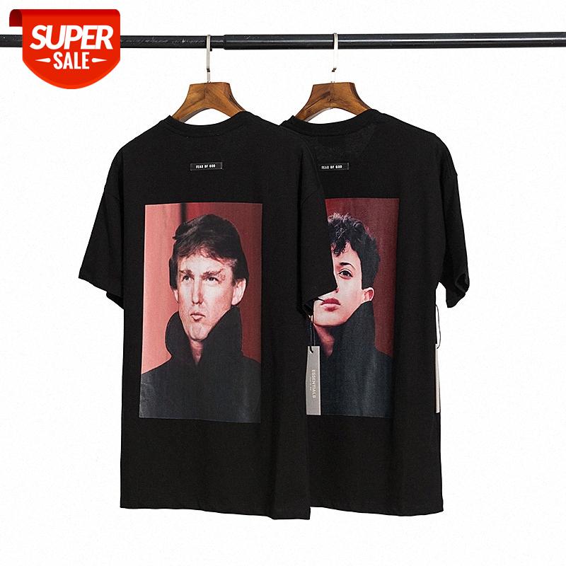 

High street trend FOG FEAR OF GOD European and American young old printed short-sleeved T-shirt #9v4Q