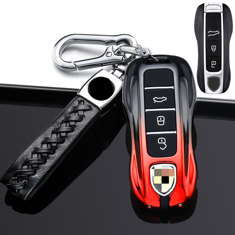 

For Porsche Cayenne macan panamera 718 911 all-inclusive metal key cover, Subject to the picture