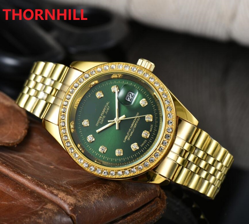 

factory women men diamonds rhinestone dress watches full Stainless steel 40mm Sapphire ladies waterproof quartz watch montres de luxe femme, As pic