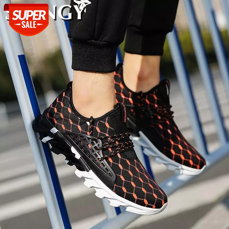 

Running Men's Shoes 2020 sneakers Large Size Mesh Sports Shoes men Lace-up Light Comfortable Breathable Walking #XB3x