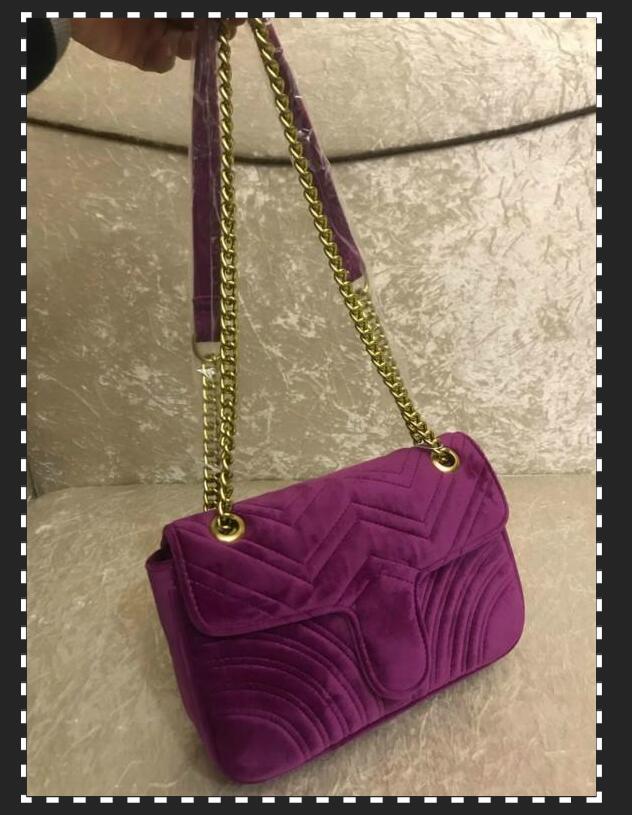 

Designer-Marmont velvet bags handbags women shoulder bag designer handbags purses chain fashion crossbody bag Marmont Bags