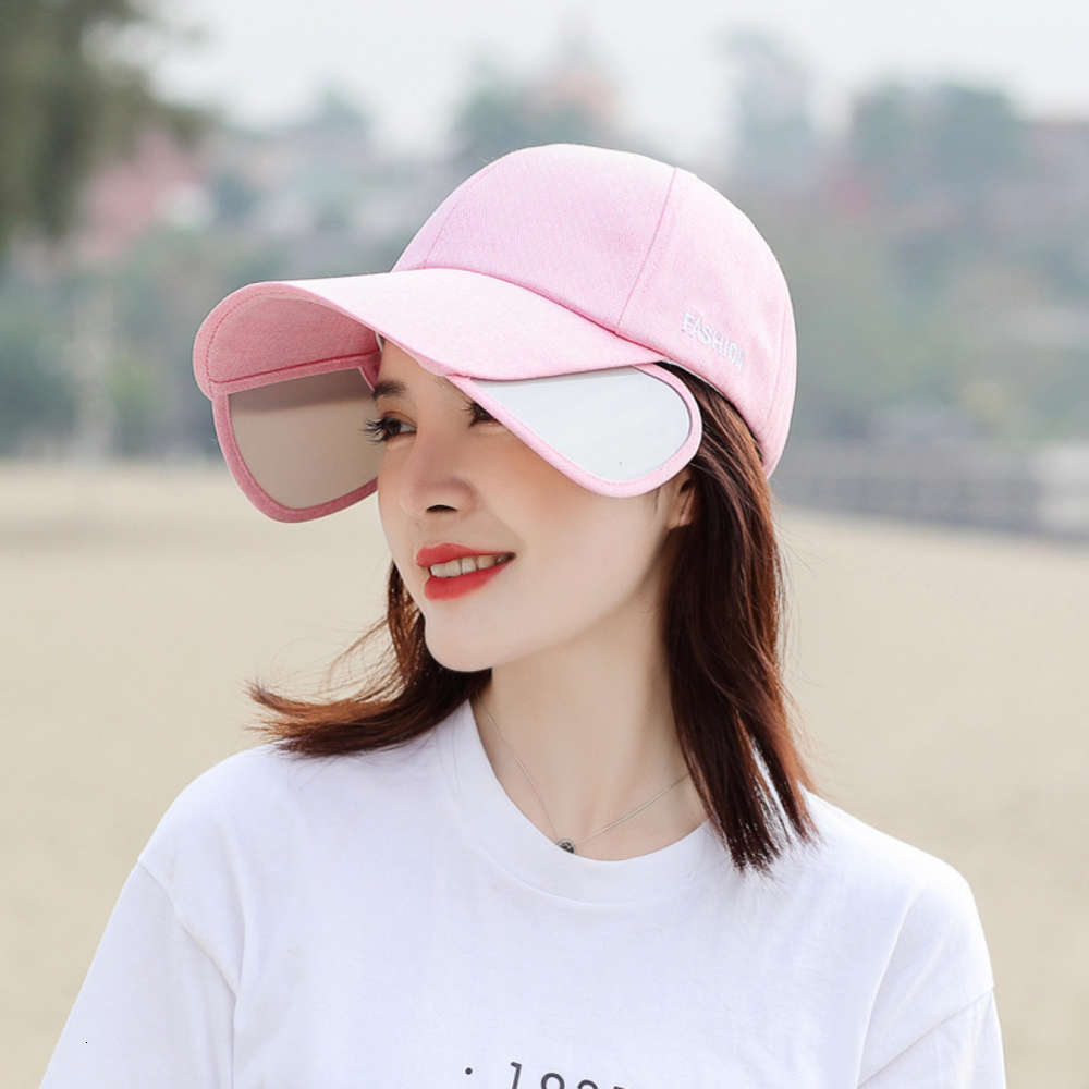 

2021 Hat Lady summer cap Korean fashion sunscreen couple pull sun hat baseball cap man, Blue;gray