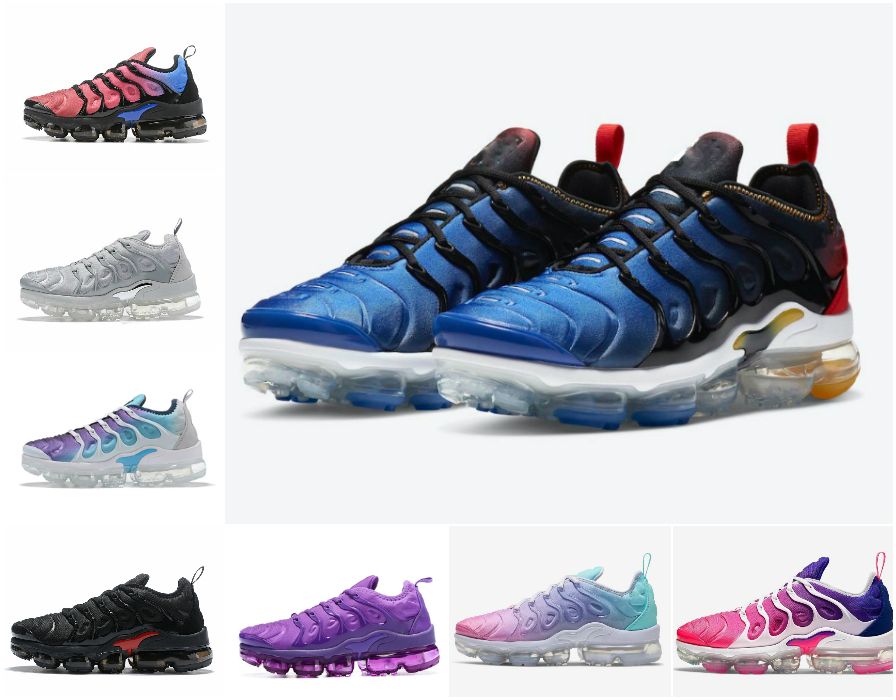 

2021 TN Plus Running Shoes Cheap Tns Black White Red Grid Print Women Mens Designers Air Plus OG Sports Voltage Hyper Violet Sneakers B720, A-n001
