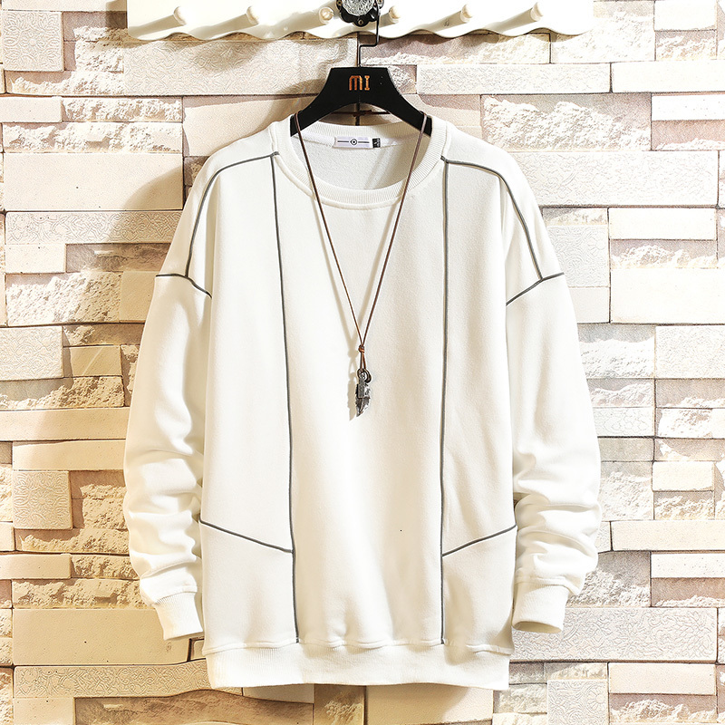 

New Japan Casual O-neck 2021 Black White Oversized Hoodie Sweatshirt Men's Thick Fleece Style Hip Hop High Streetwear Clothing Edii, W4127 3