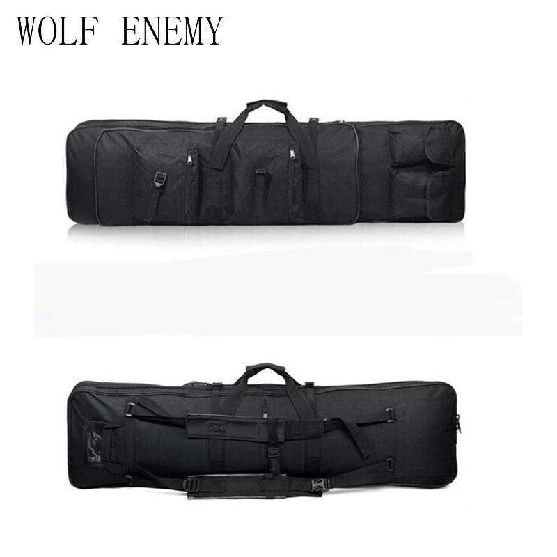 

Stuff Sacks 47 Inch 120 Cm 1.2m SWAT Dual Tactical Heavy Duty Multi-purpose Messenger Large Capacity Bag Carrying Case For Rifle Gun Black