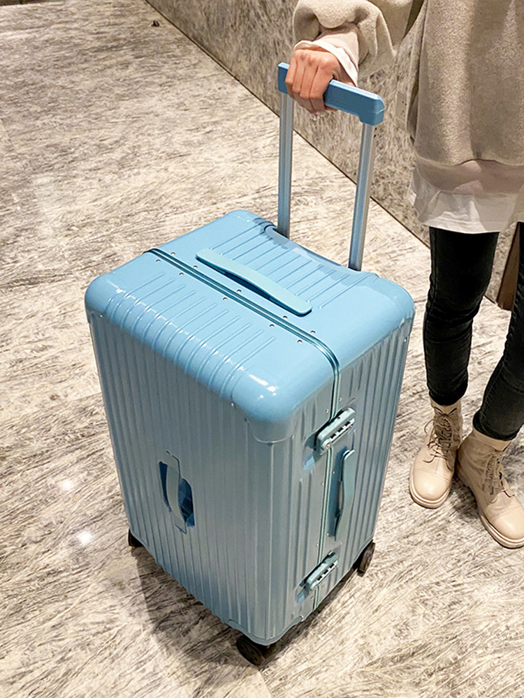 

34-inch extra large capacity thickened aluminium frame luggage suitcase mens luggage womens 28-inch durable internet celebrity ins fashion