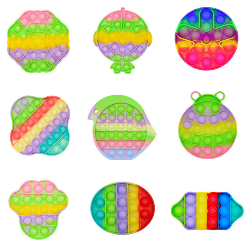 

Kids Educational Toys Push Popit Bubble Fidget Sensory Toy Stress Reliever Stress Relief Toys Stress Anxiety Relief Toy Gifts H315OS4