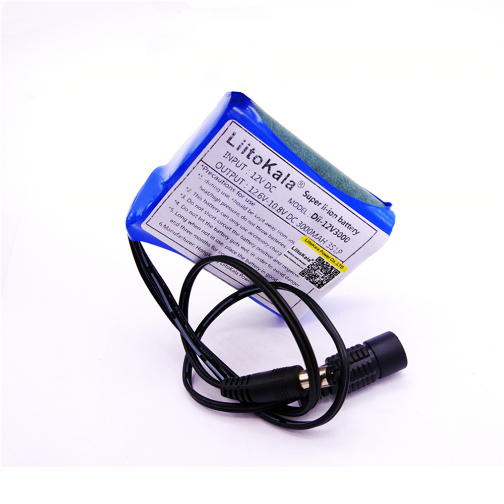 

HK LiitoKala 12V 2200mah 3000mAh 6800mah 9800mah 10ah 18650 Li-lon DC 12V Super Rechargeable Battery Pack