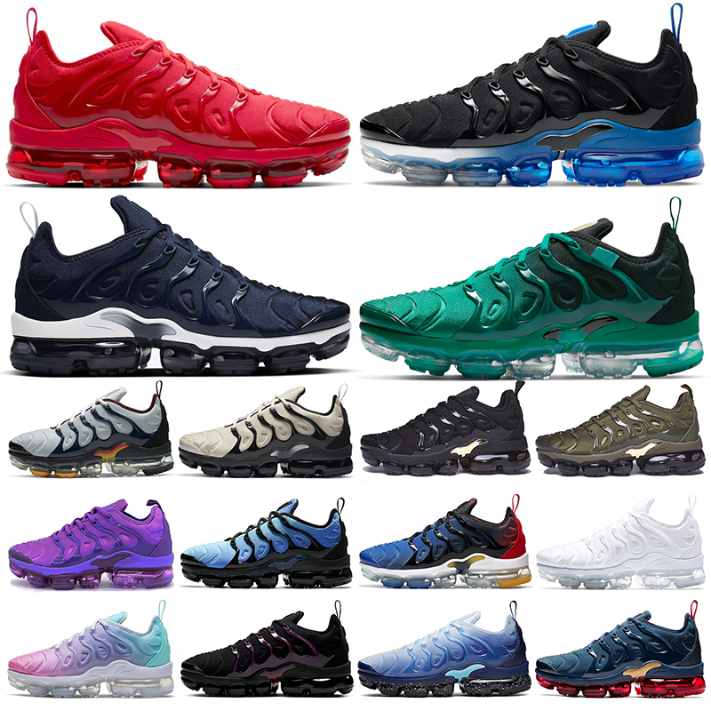 

TN plus max shoes vapor vapourmax Black Royal Dark Blue Midnight Navy tns air mens womens outdoor sports trainers sneakers oversize 36-47, 40-47 hyper blue