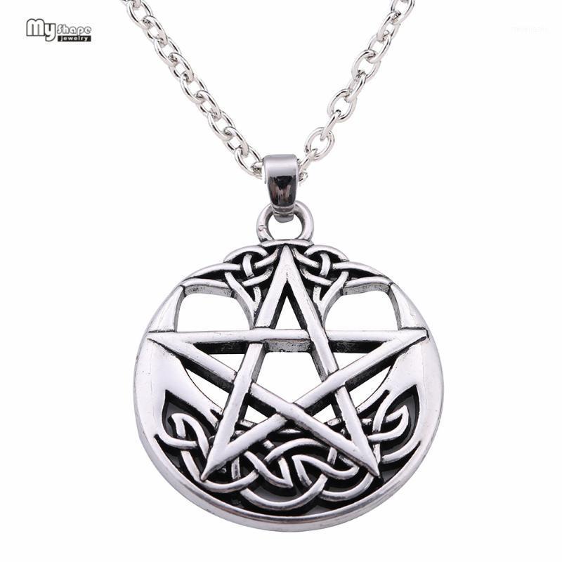 

Chains My Shape Tree Of Life Wicca Star David Pendant Statement Necklace Solomon Talisman Choker Irish Knot Wiccan