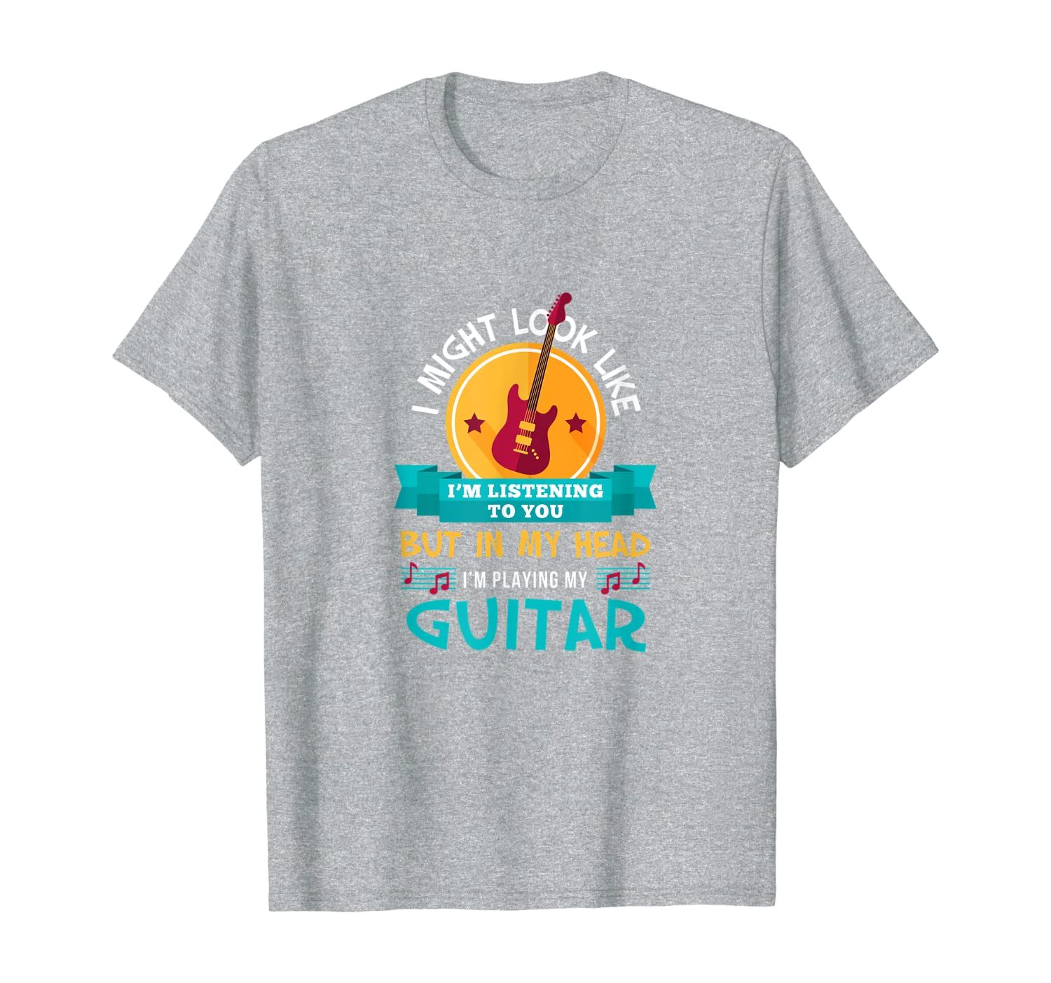 

funny im playing my guitar lover gift guitarist accessories t-shirt, White;black