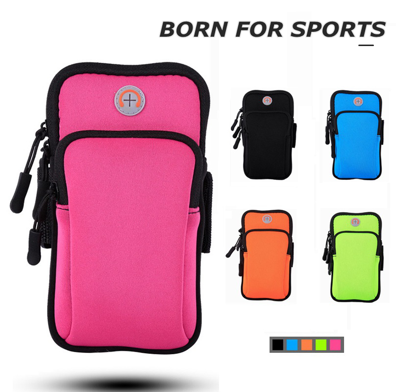 

Running Cellphone Bag Outdoors Arm Bag Women Men 's Sports Bag Night Running Bags for 6 inch Cellphone Factory Direct Free shipping, Blue