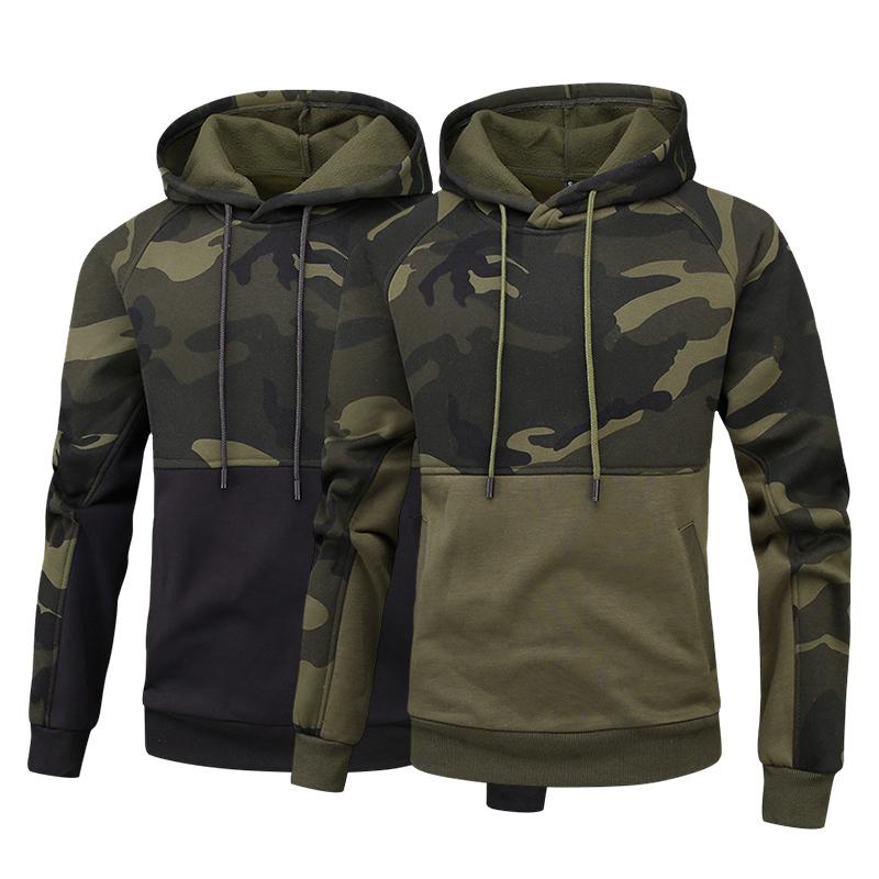

Men's Hoodies & Sweatshirts Military Men Oversized Casual Camouflage Hoodie Sportswear 2022 Spring Autumn Fleece Pullovers Mens, Black