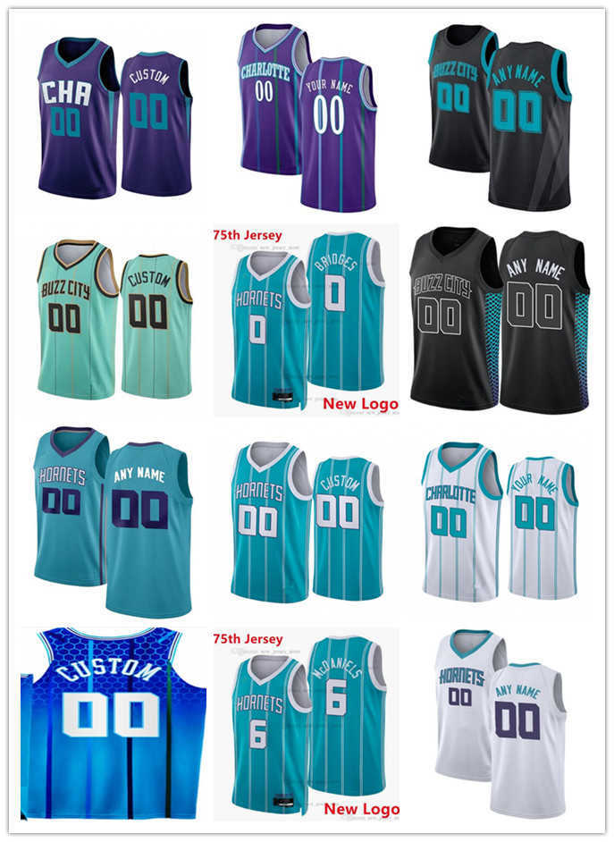 

Mens Womens Youth Charlotte's Hornets's 6 Jalen McDaniels 8 Montrezl Harrell 2 LaMelo Ball 0 Miles Bridges Custom Basketball Jersey, Color