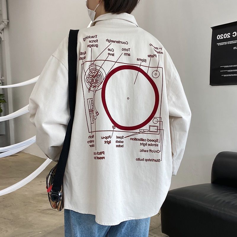 

2021 New Manga Longa De Vero Coreano Camisa Masculina O7fp