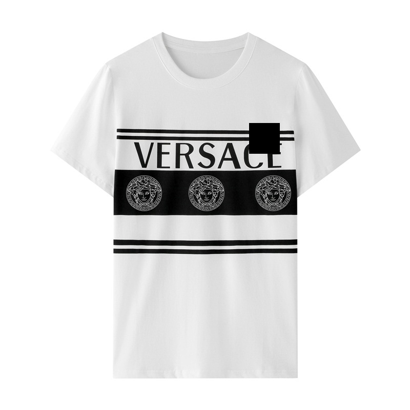 

Fashion Mens Pattern Print T Shirts Black Fashion Men Women High Quality Short Sleeve Tees m-xxxl U413, White;black