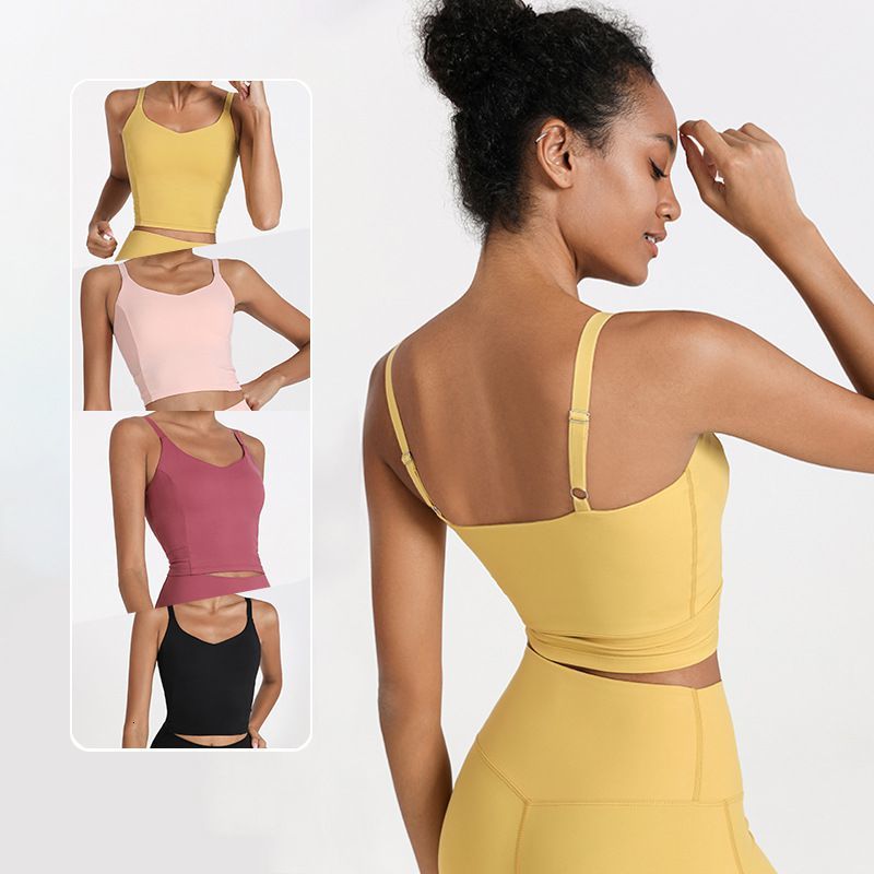 

2021 Adjustable Belt Women's Underwear Bras Training Yoga Sports Bra Comfort More Size Running Woman Upper Body Vest Activewear Adjj, Rose.
