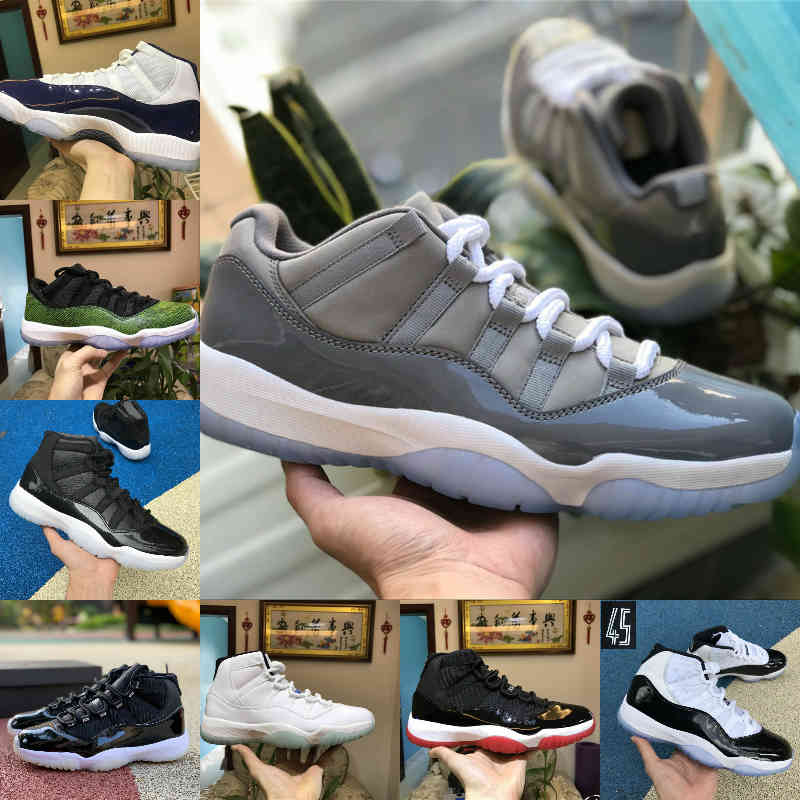 

2021 Jubilee Pantone Bred High 11 11s Basketball Shoes Legend Blue COOL GREY Gamma Blue Easter 25th Anniversary Space Jam Win Like Concord C