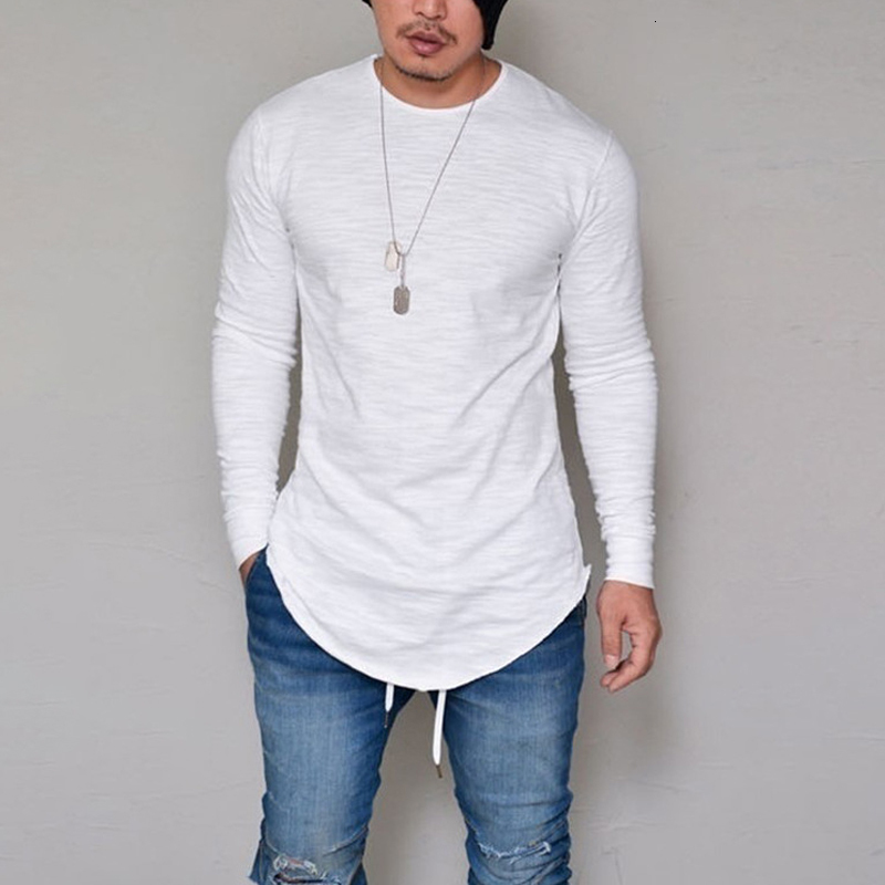 

2021 10 Color Plus Size S-4xl 5xl Summer Fall Thin Elastic Casual Fashion Soft Solid Long Sleeve Male Shirts Apt t Tops Sugp, Game