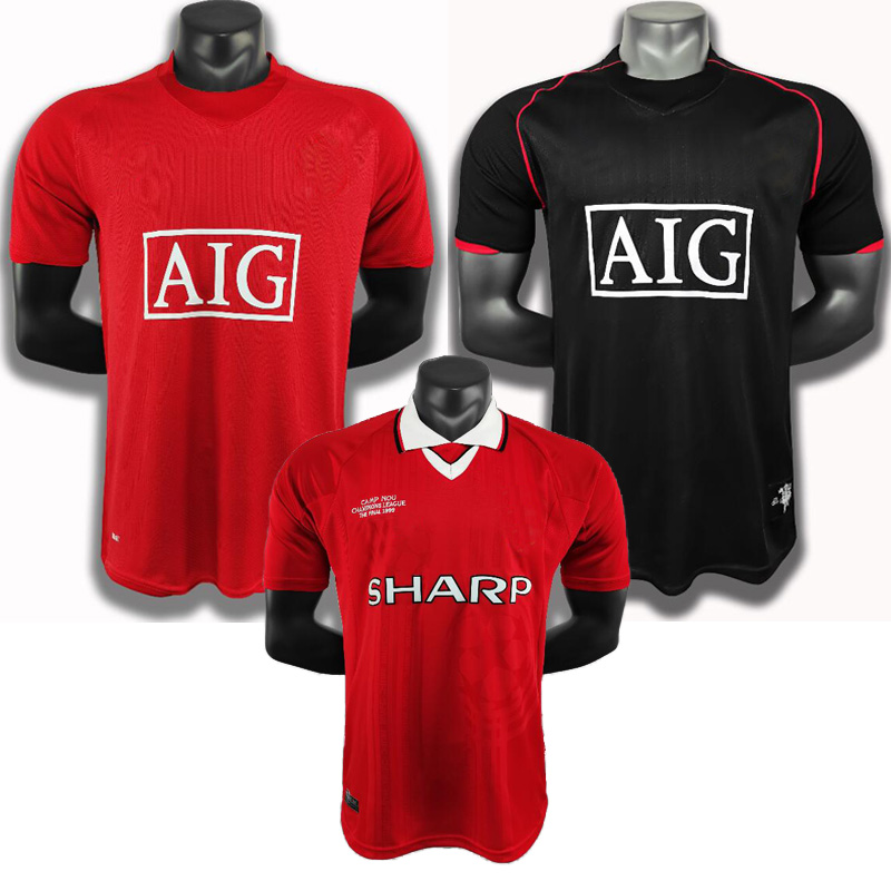 

Man 07 08 99 United Retro match utd home Manchester jerseys 1999 RONALDO BECKHAM CANTONA KEANE SCHOLES GIGGS Jersey, 07-08 home