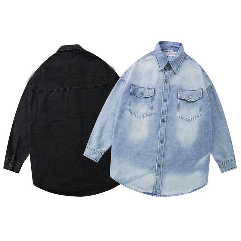 

2021 New motorcycle Letter printing denim jacket high fashion Denim Slim windbreaker jacket Mens jean clothing Size M-XXL, Black