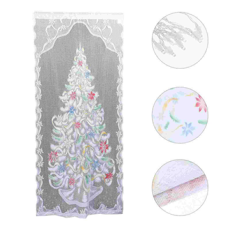 

Christmas Decorations 1 Set Creative LED Curtain Decor Themed Ornament Lace Pendant