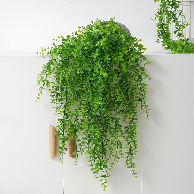 

Decorative Flowers & Wreaths Artificial Wall Hanging Plant Vines Simulation Rattan Leaves Branches Green Plants Ivy Leaf Home Wedding Decora