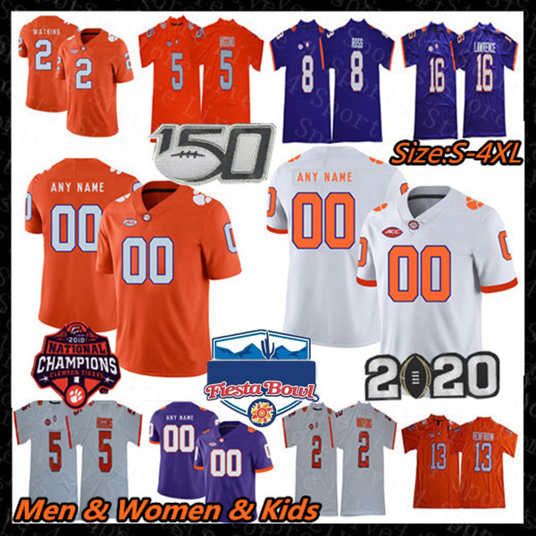 

Custom Clemson Tigers Football Jersey D.J. Uiagalelei Pace Will Shipley Joseph Ngata Justyn Ross Isaiah Simmons Baylon Spector R.J. Mickens Xavier Thomas Phommachanh, Man-purple-cham