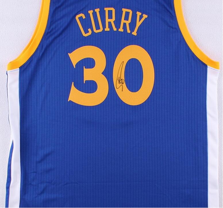 

Curry Fans Tops Signed Autograph signatured Autographed auto jersey shirts, Black