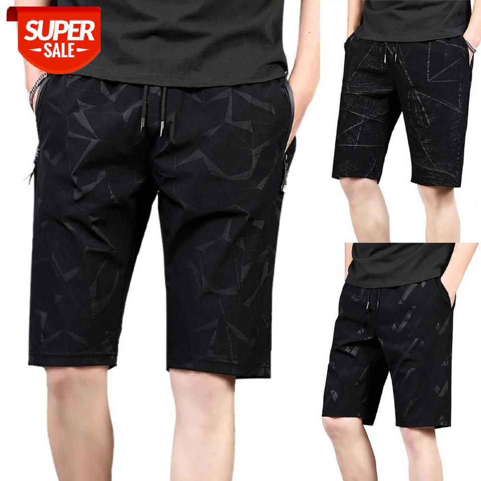 

Quick Dry Drawstring Beach Shorts men Shorts Drawstring Ultra-soft Breathable Beach for Man M-5XL #D76G, Black